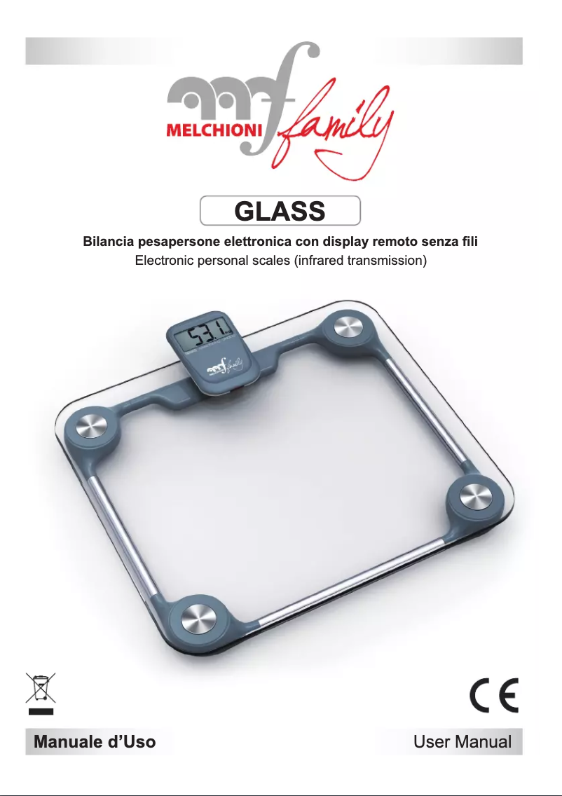 Page 1 de la notice Manuel utilisateur Melchioni Glass