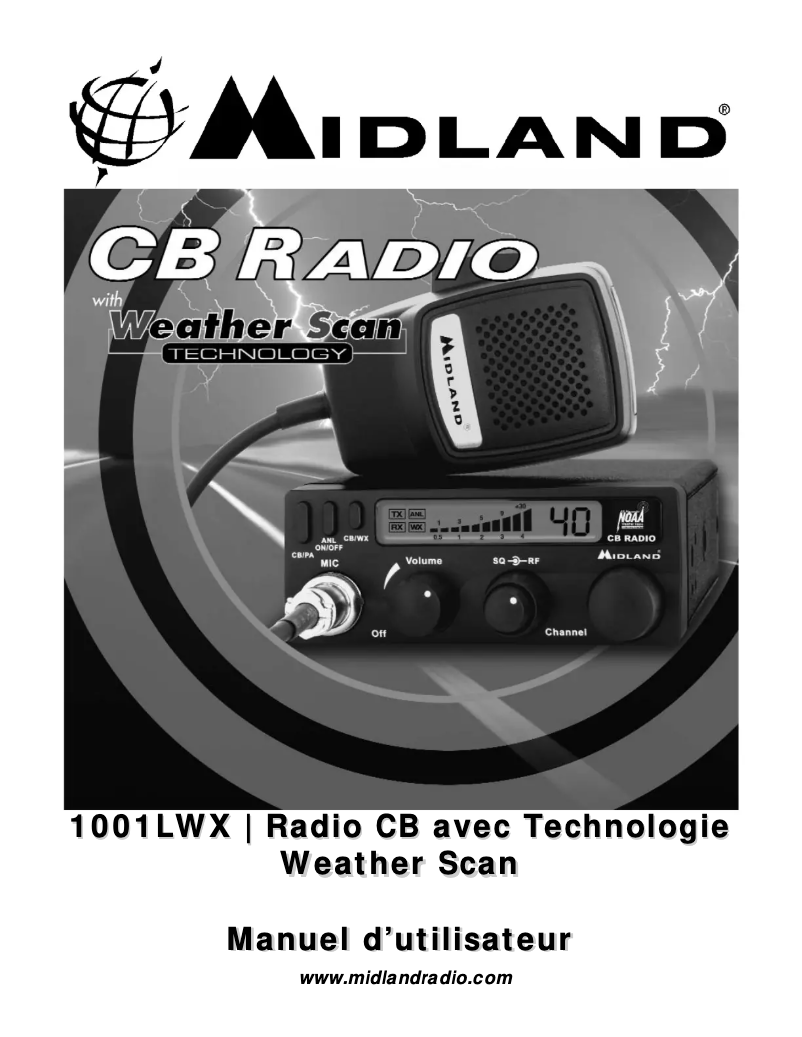 Page n°1 - Manuel utilisateur Midland 1001LWX