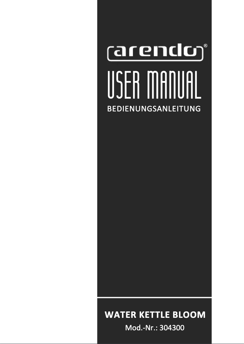 Image de la première page du manuel de l'appareil Bloom 304300