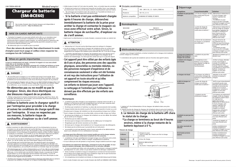 Image de la première page du manuel de l'appareil SM-BCE60