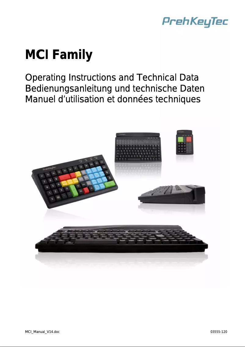 Image de la première page du manuel de l'appareil MCI 30