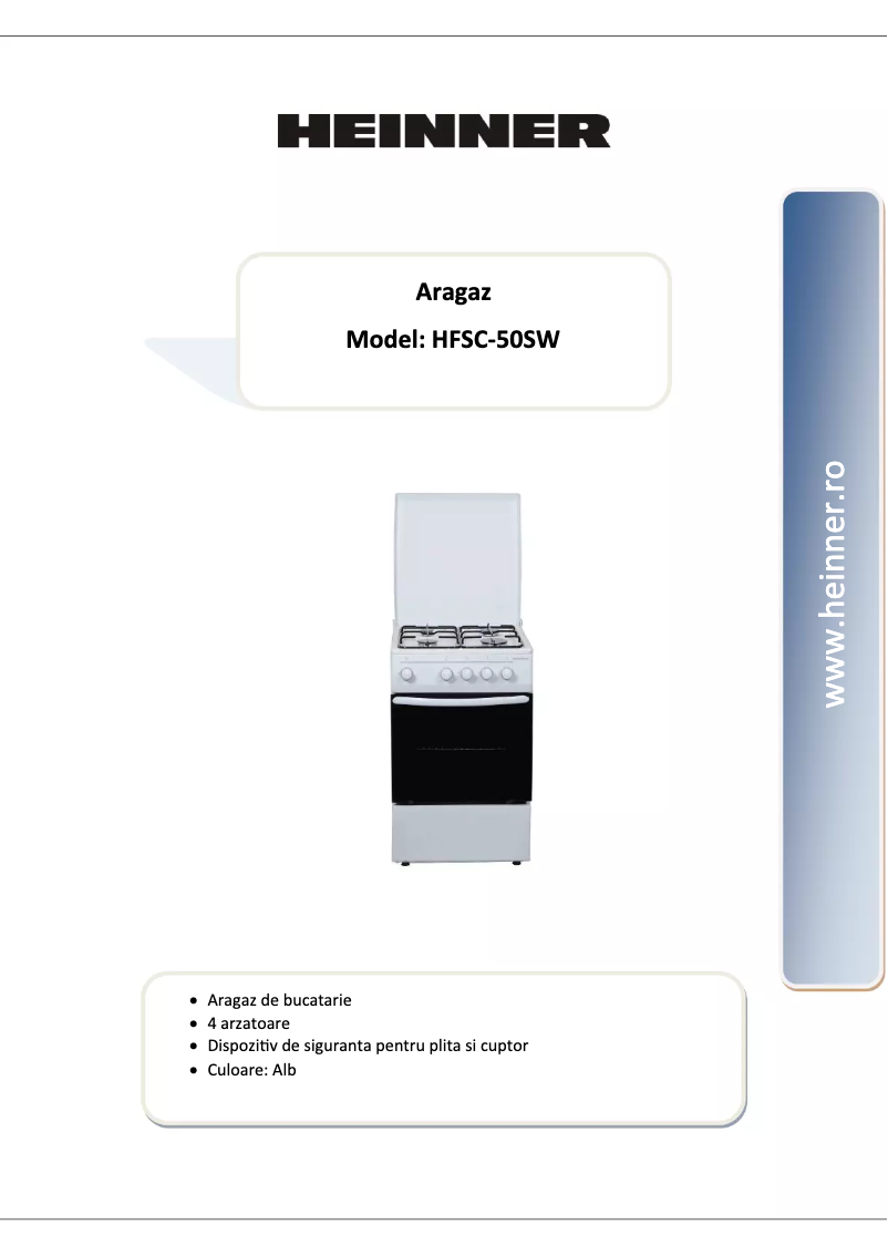 Image de la première page du manuel de l'appareil HFSC-50SW