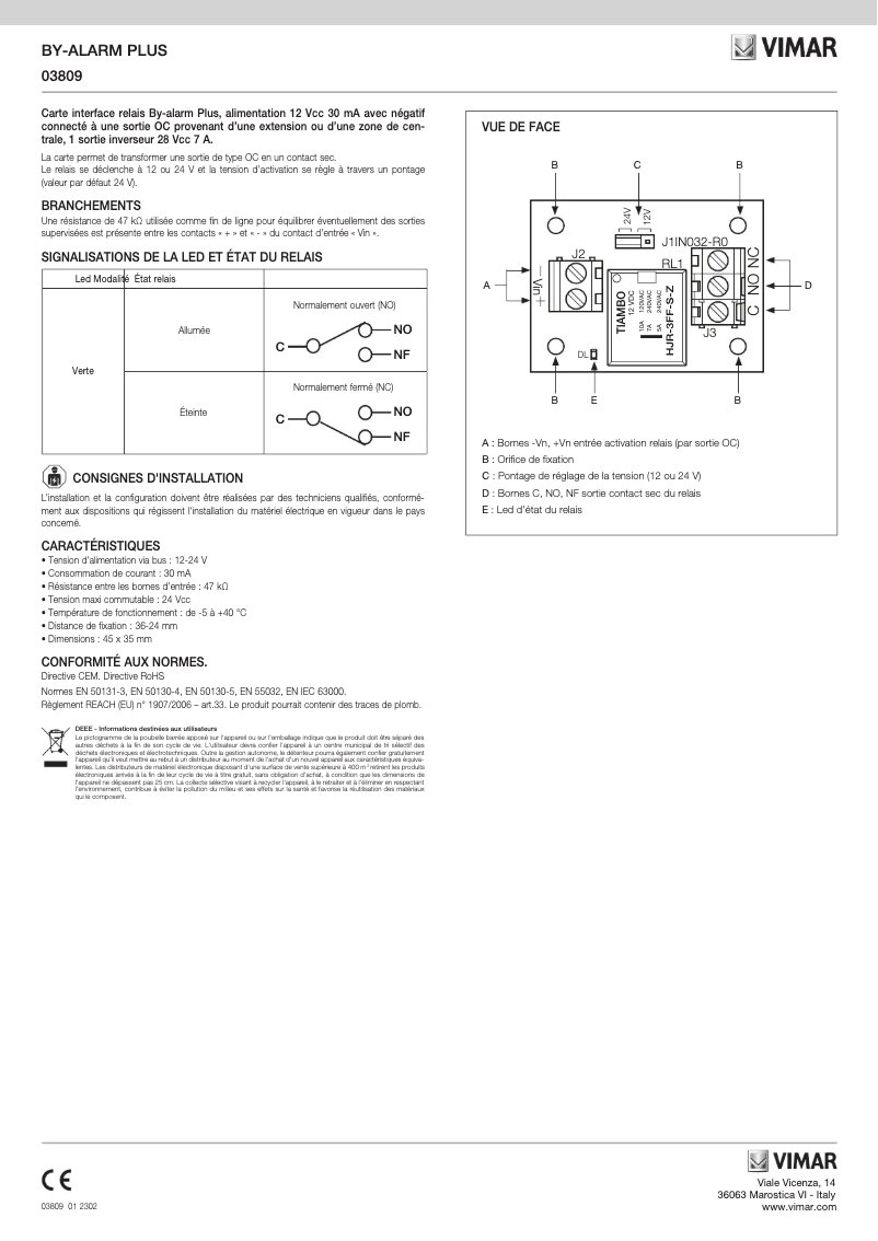Image de la première page du manuel de l'appareil 03809