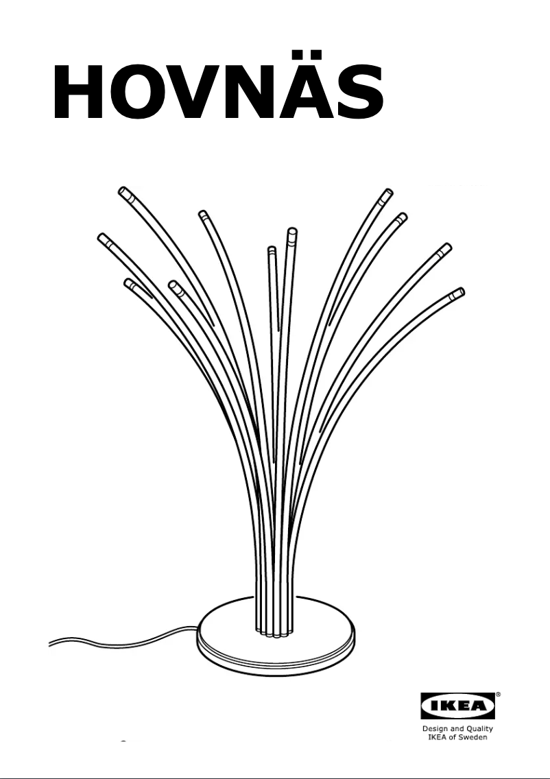 Page 1 de la notice Manuel utilisateur Ikea HOVNAS (desk)