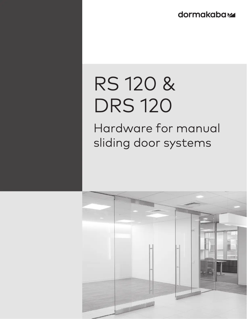 Page 1 de la notice Brochure Dormakaba RS120