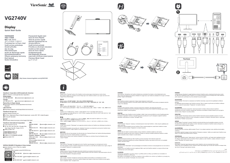 Image de la première page du manuel de l'appareil VG2740V