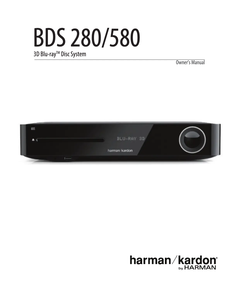 Image de la première page du manuel de l'appareil BDS 580
