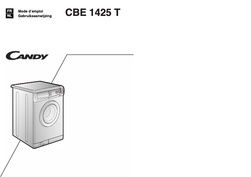 Page n°1 - Manuel utilisateur Candy Cbe 1425 T
