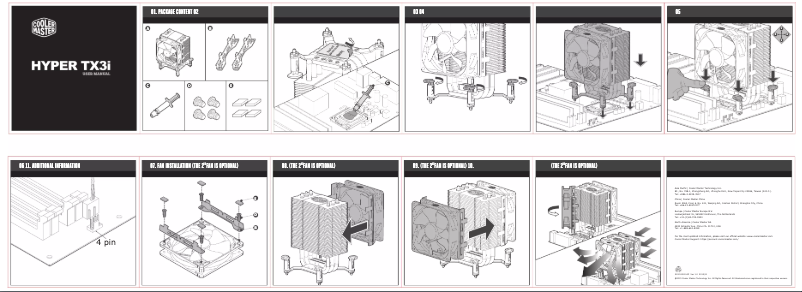 Page n°1 - Manuel utilisateur Cooler Master Hyper TX3i