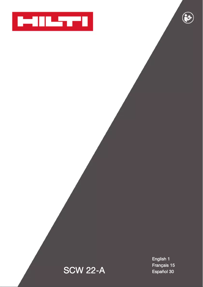 Image de la première page du manuel de l'appareil SCW 22-A