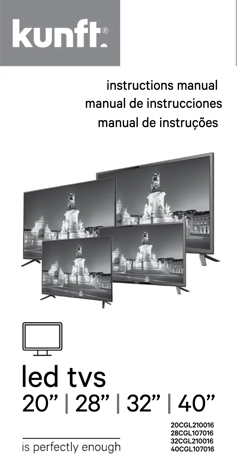 Page 1 de la notice Manuel utilisateur Kunft 20CGL210016