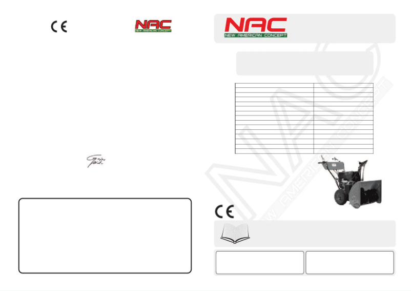 Página 1 del manual Manual de usuario NAC JZ7818