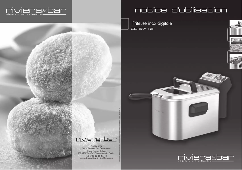 Page n°1 - Manuel utilisateur Riviera & Bar QD 574 A