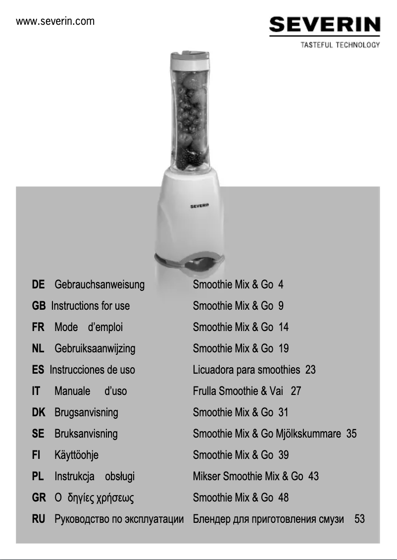 Image de la première page du manuel de l'appareil SM 3749