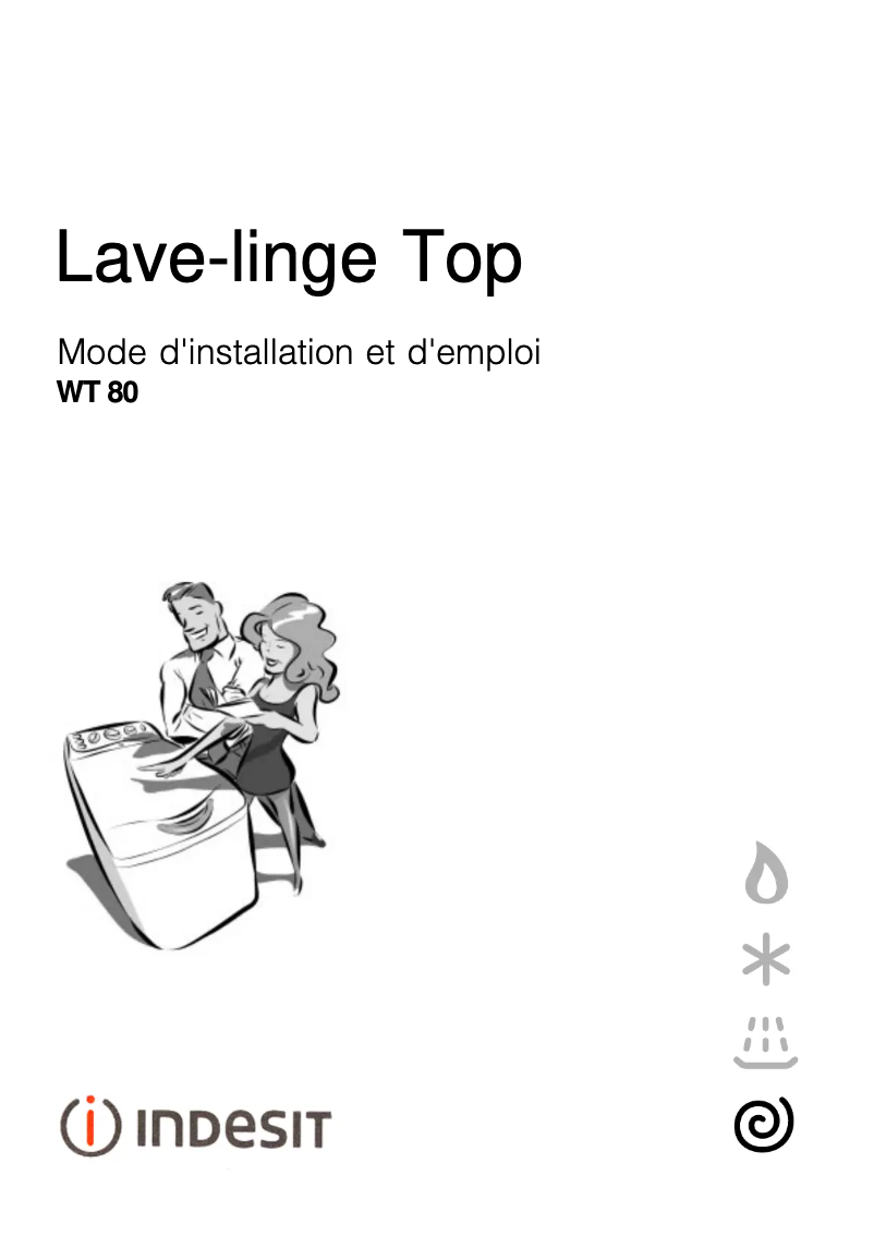Page n°1 - Manuel utilisateur Indesit WT 80