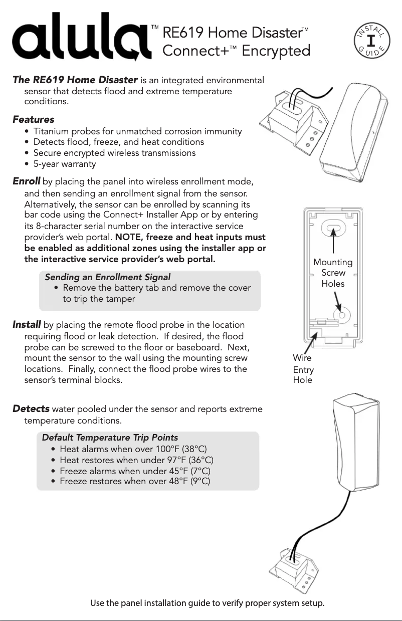 Image de la première page du manuel de l'appareil RE619