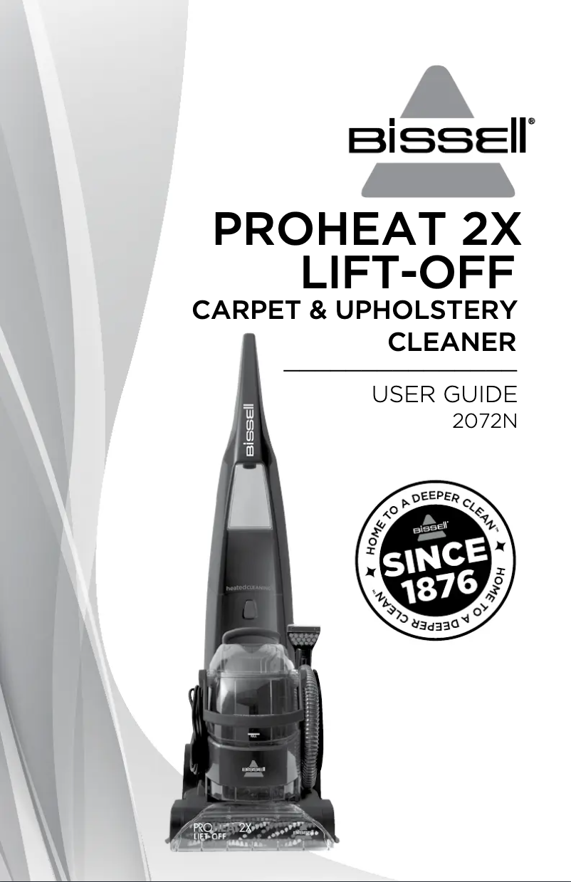 Page 1 de la notice Manuel utilisateur Bissell 2072N