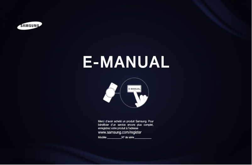 Image de la première page du manuel de l'appareil UA55D6600WR