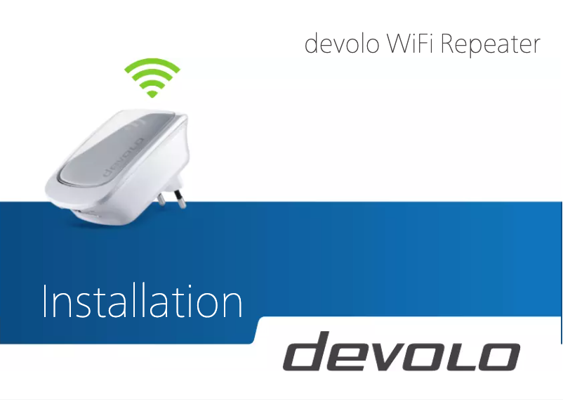 Page 1 de la notice Manuel utilisateur Devolo Wi-Fi Repeater