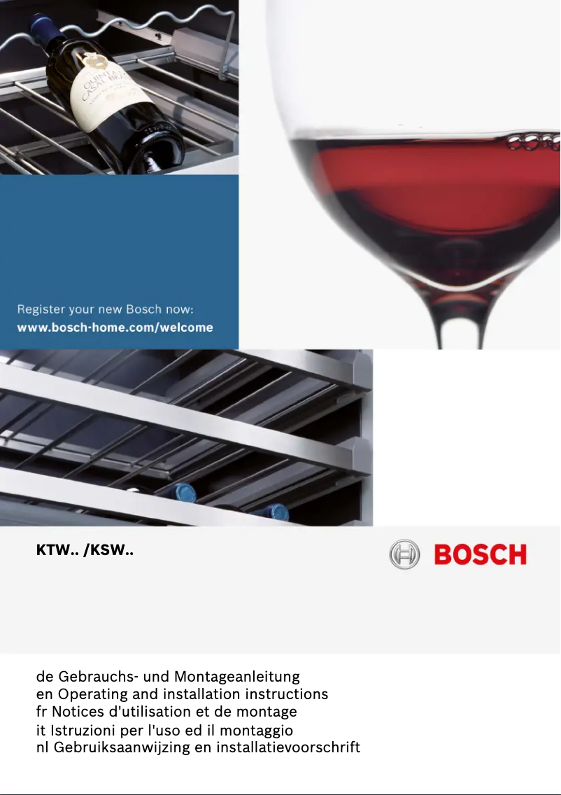 Page n°1 - Manuel utilisateur Bosch KSW30V80