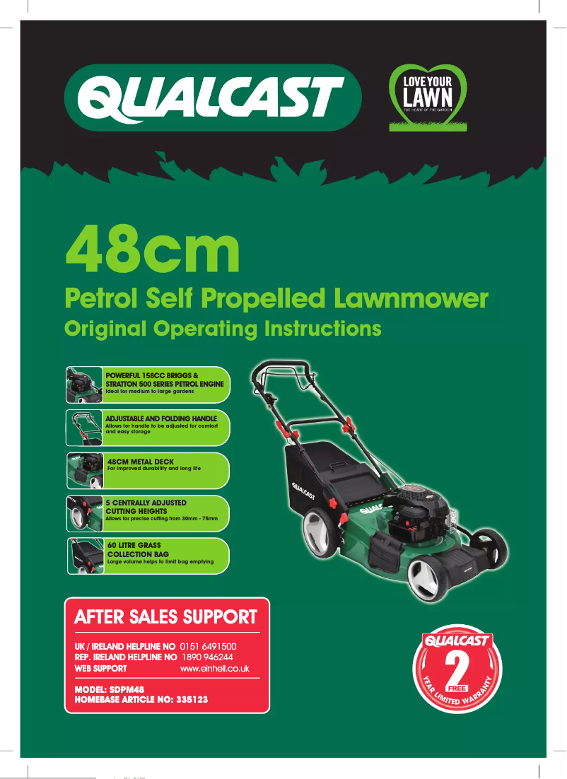 Página 1 del manual Manual de usuario Qualcast SDPM48