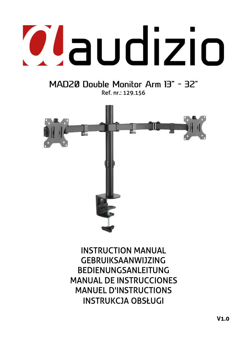 Page 1 de la notice Manuel utilisateur Audizio MAD20
