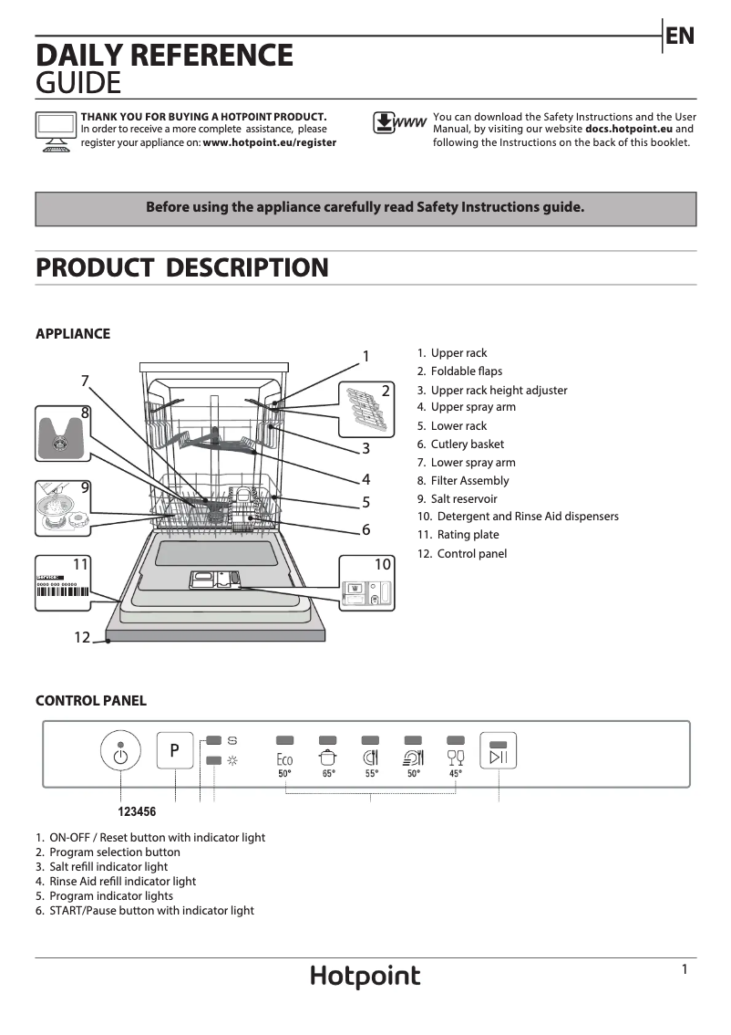 Image de la première page du manuel de l'appareil HIE 2B19 UK