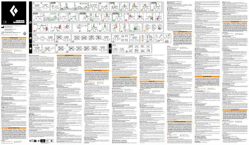 Page 1 de la notice Manuel utilisateur Black Diamond Couloir LT