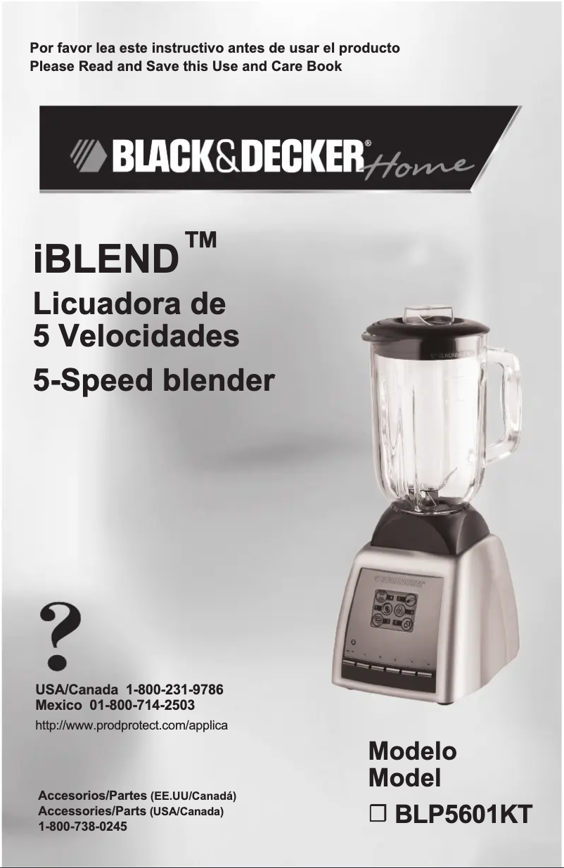 Image de la première page du manuel de l'appareil BLP5601KT