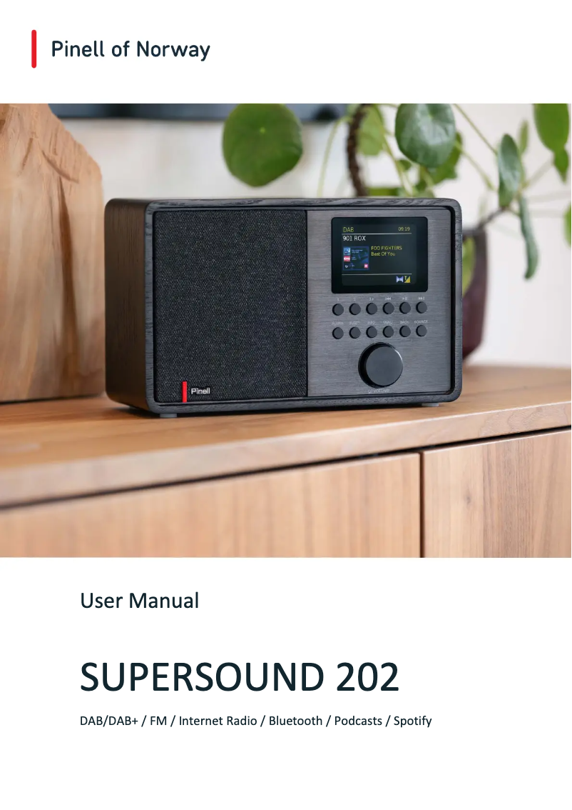 Image de la première page du manuel de l'appareil Supersound 202