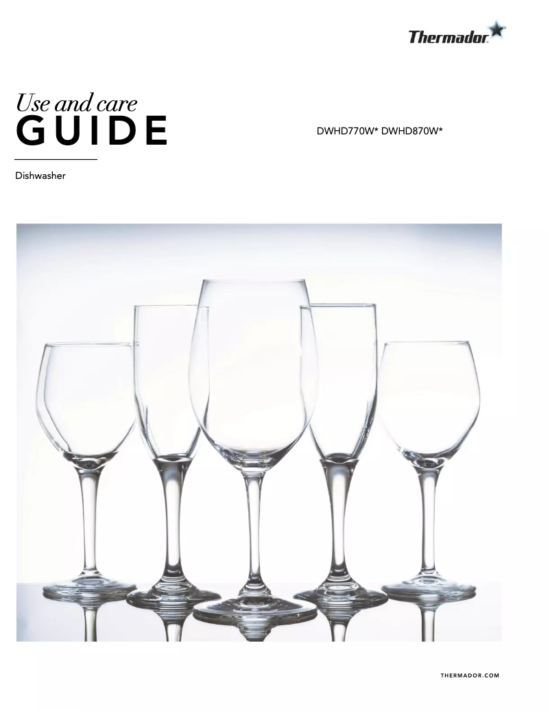 Página 1 del manual Manual de uso y mantenimiento Thermador DWHD770WPR