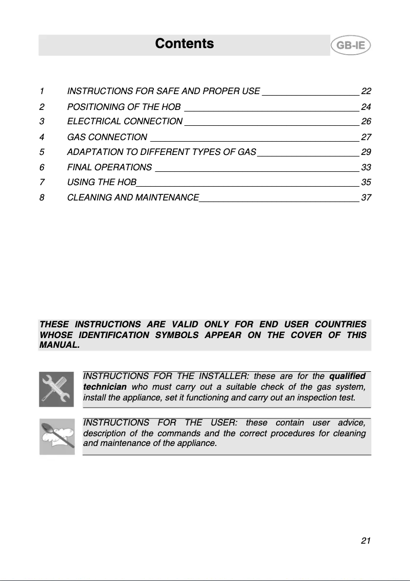 Page n°1 - Manuel utilisateur Smeg SRV574GHN3