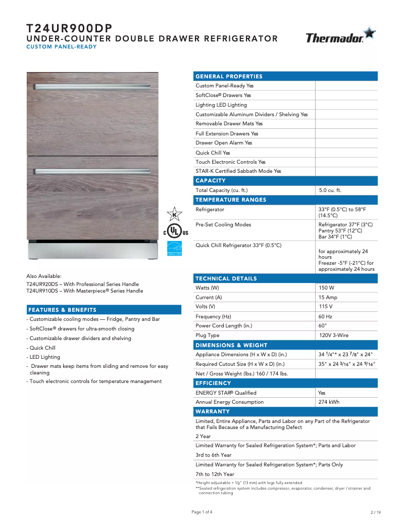 Image de la première page du manuel de l'appareil T24UR900DP