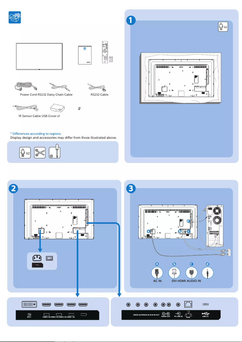 Imagen de la primera página del manual del dispositivo 50BDL3010Q