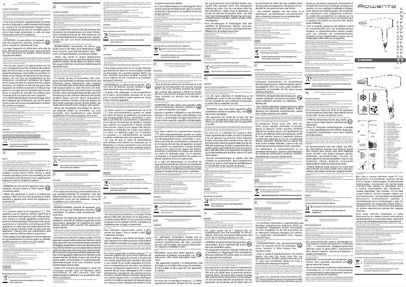 Image de la première page du manuel de l'appareil Studio Dry CV5812