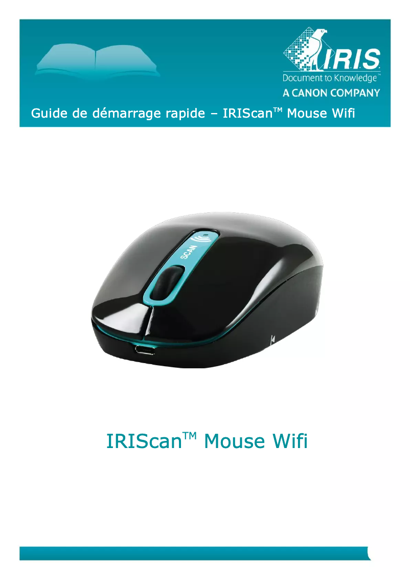 Image de la première page du manuel de l'appareil IRIScan Mouse Wifi
