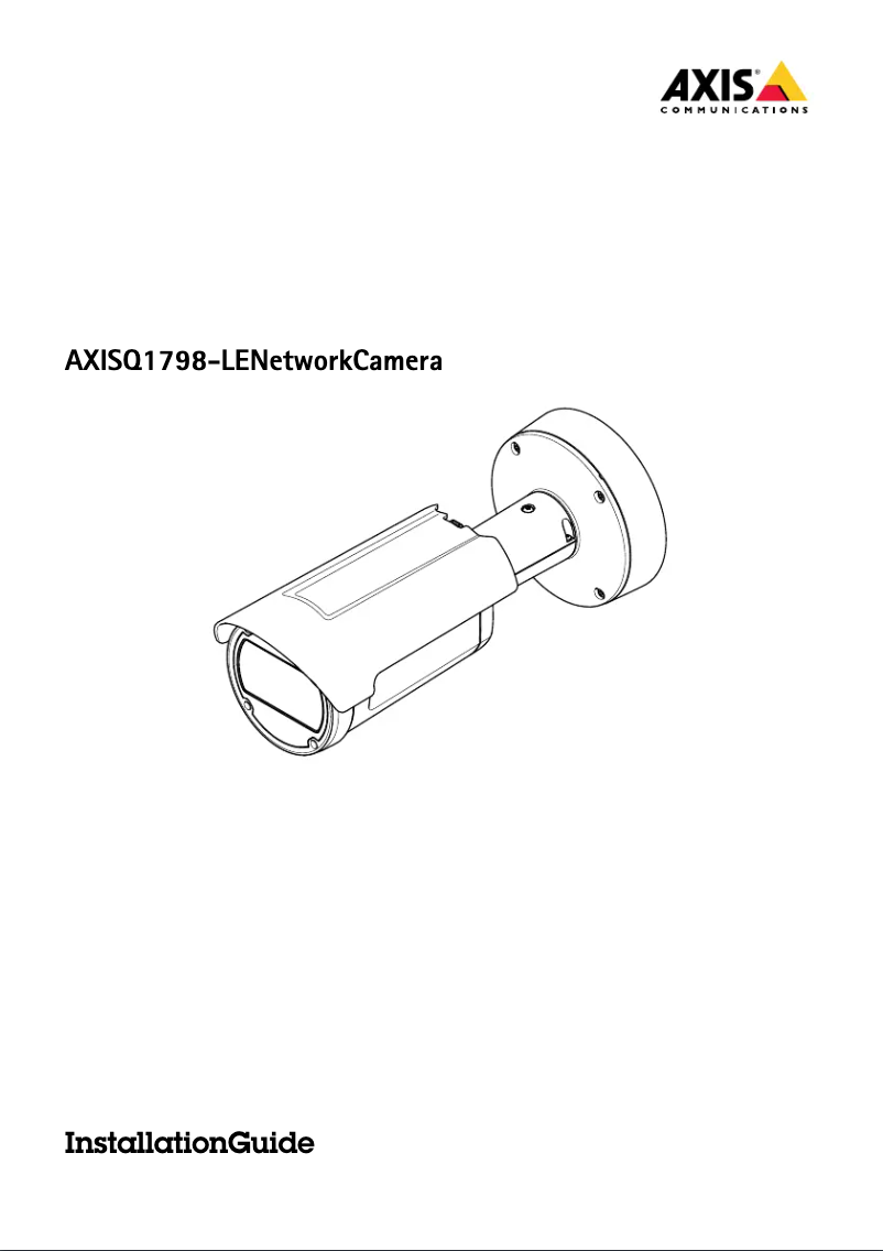 Page 1 de la notice Manuel utilisateur Axis Q1798-LE