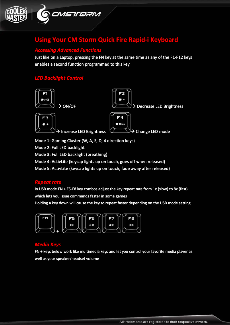Page n°1 - Mode d'emploi Cooler Master QuickFire Rapid-I