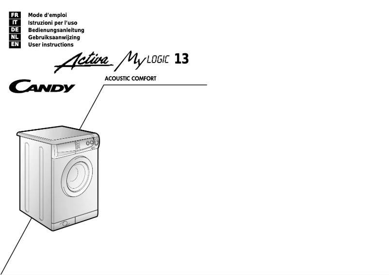 Page 1 de la notice Manuel utilisateur Candy LBACTML13 DE