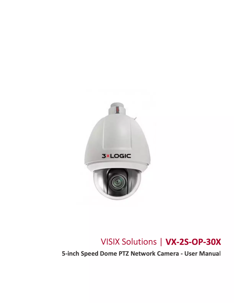 Image de la première page du manuel de l'appareil VX-2S-OP-30X