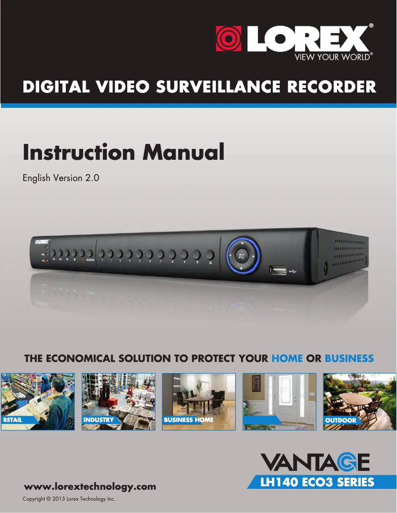 Page 1 de la notice Manuel utilisateur Lorex LH148501