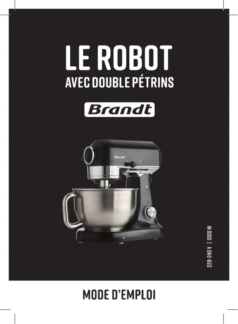 Page 1 de la notice Manuel utilisateur Brandt 173005