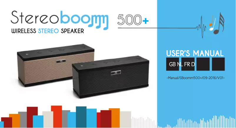 Page 1 de la notice Manuel utilisateur Stereoboomm 500 Plus