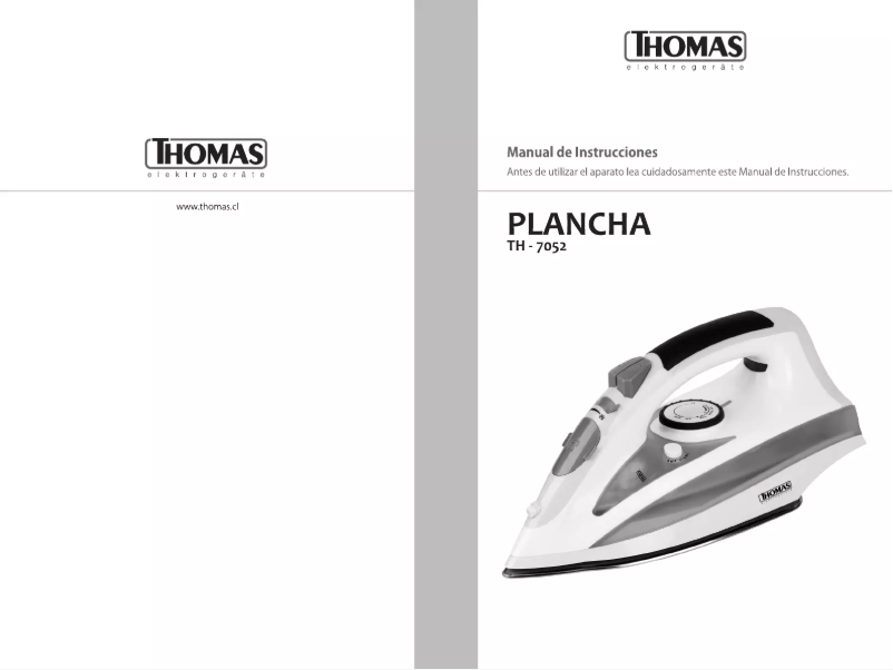 Page n°1 - Manuel utilisateur Thomas TH-7052