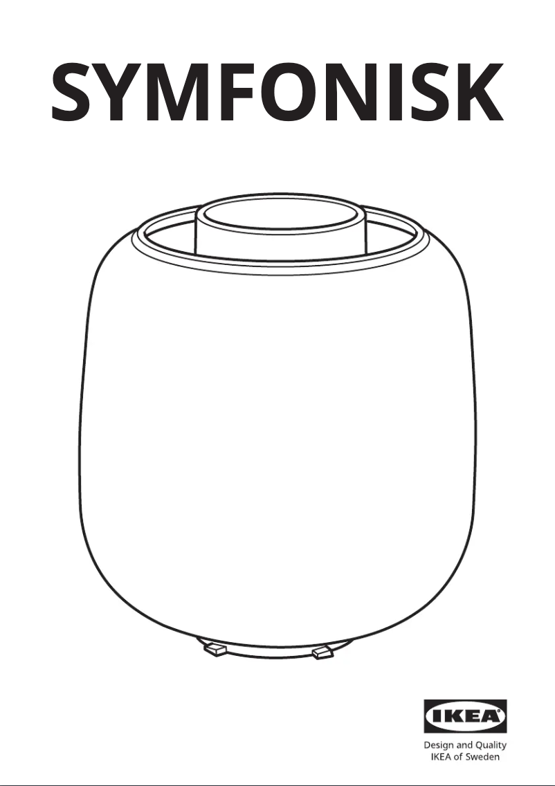 Page 1 de la notice Manuel utilisateur Ikea SYMFONISK 904.947.47