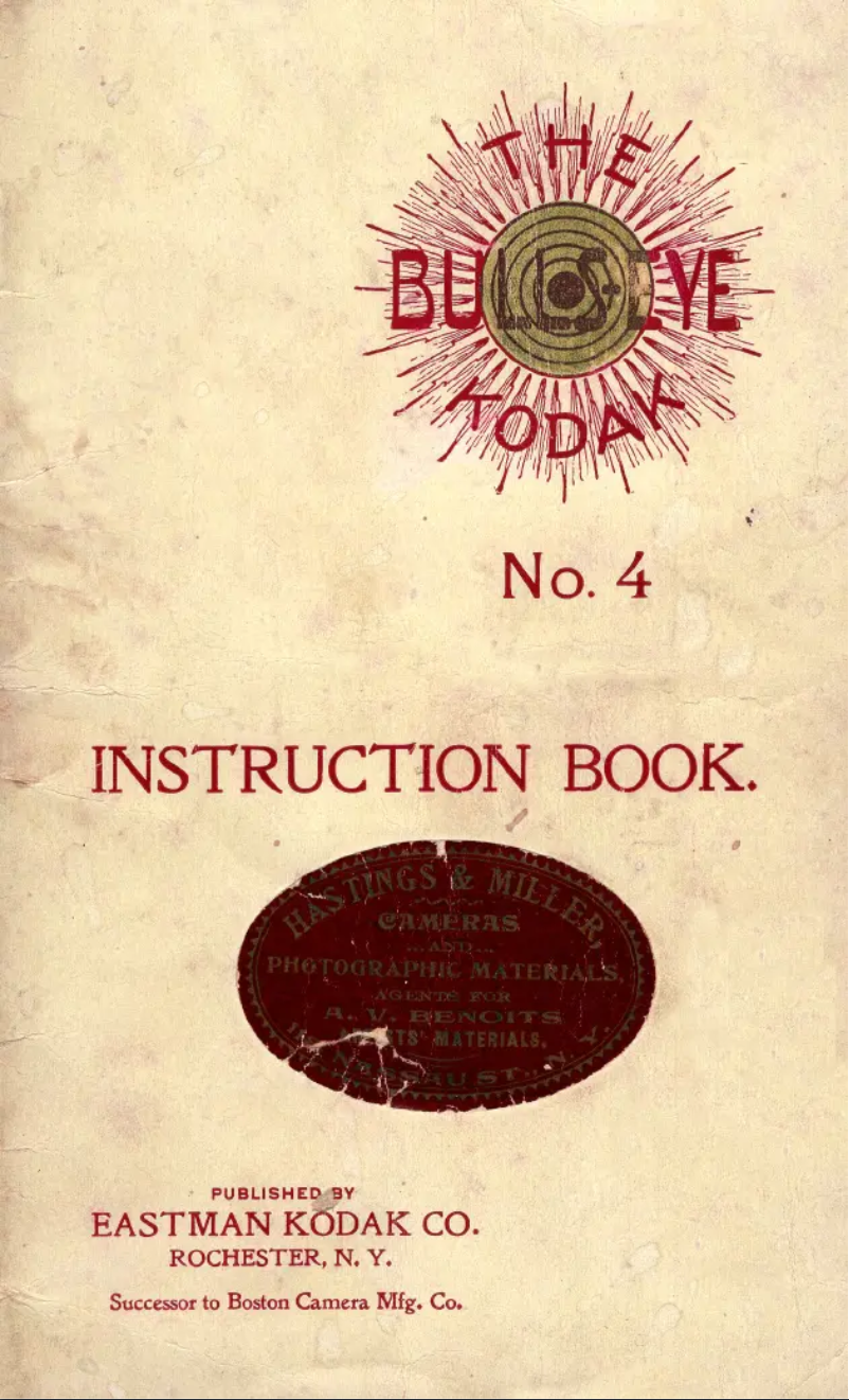 Image de la première page du manuel de l'appareil No. 4 Bullseye