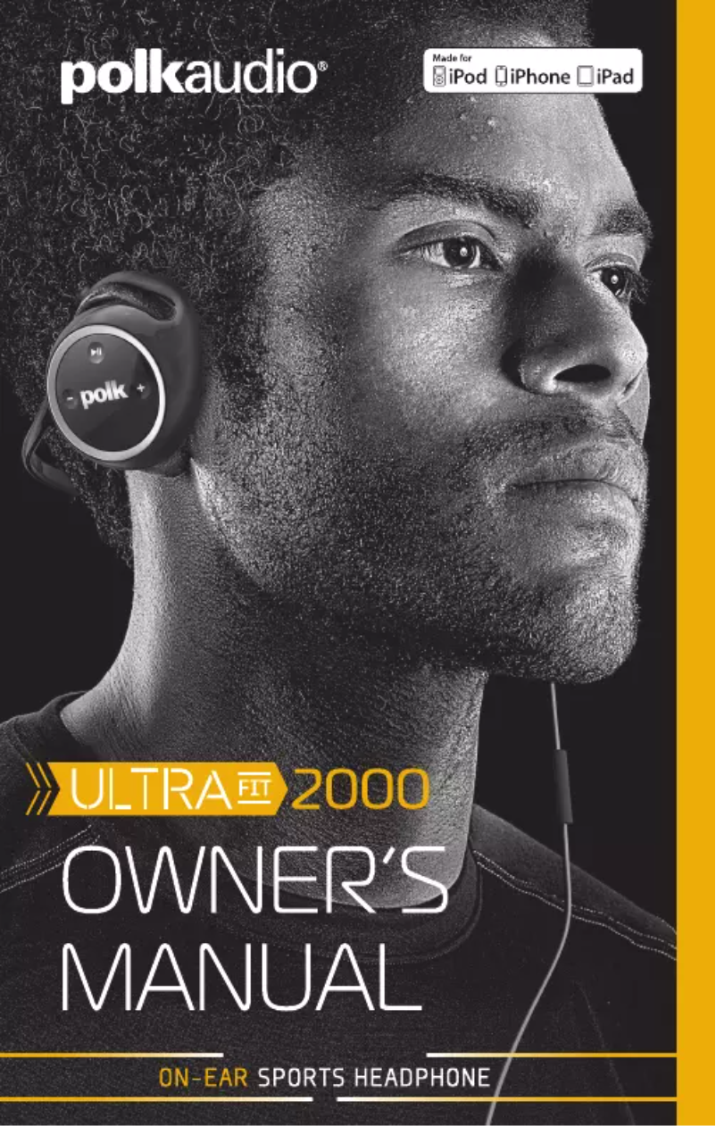 Page n°1 - Manuel utilisateur Polk UltraFit 2000