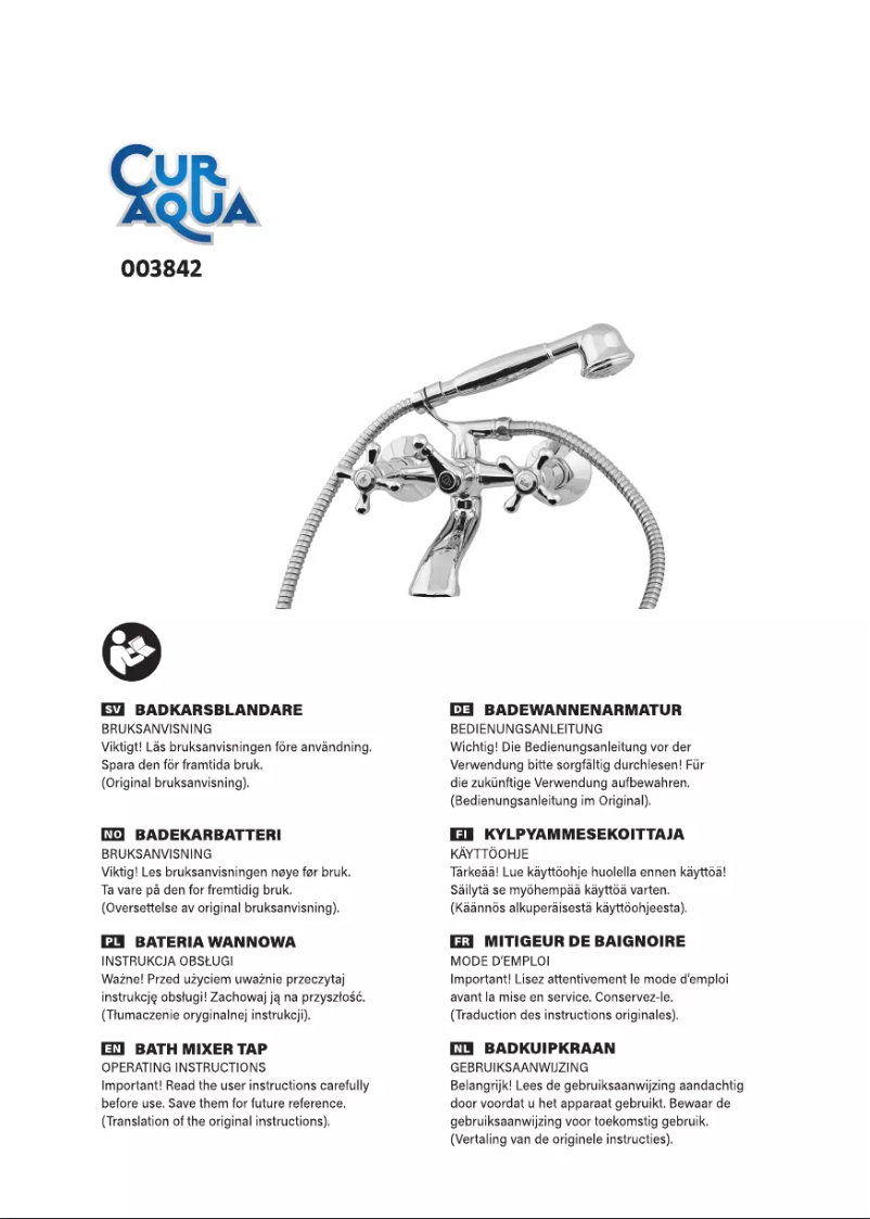 Page 1 de la notice Manuel utilisateur CurAqua 003842