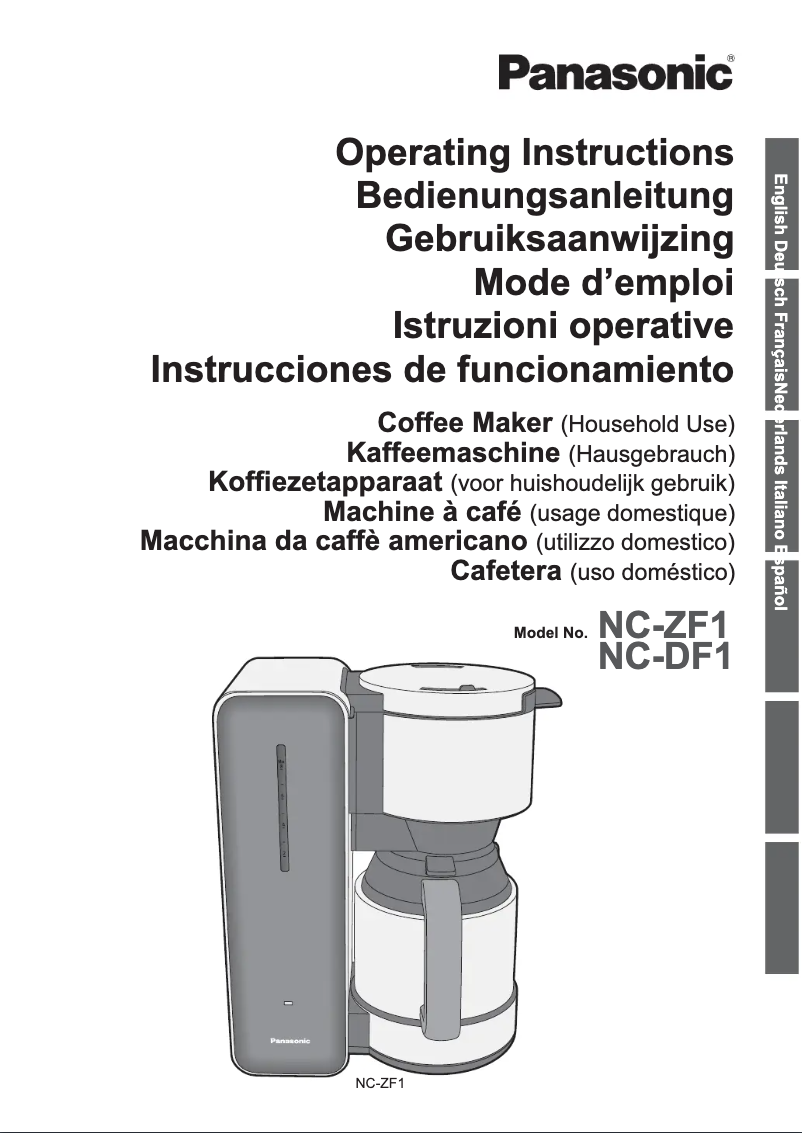 Page n°1 - Manuel utilisateur Panasonic NC-ZF1VXE