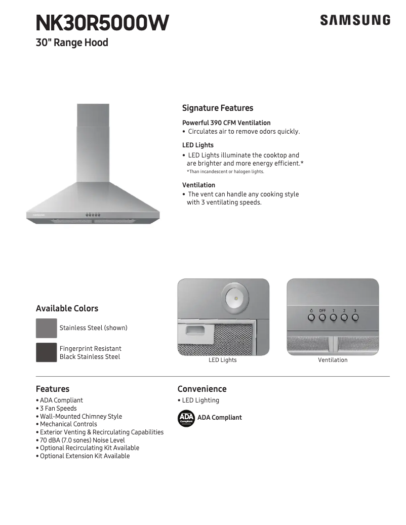 Image de la première page du manuel de l'appareil NK30R5000WS